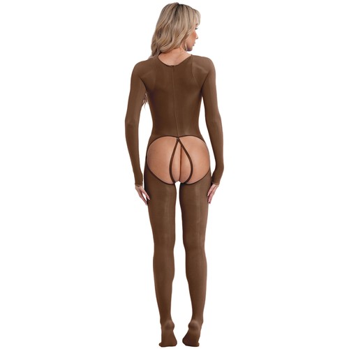 Women's Bodysuit Shows Rompers Compression Jumpsuit Club Leotard Sexy Nightwear - Picture 18 of 72