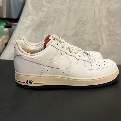 Nike Air Force 1 LE Men's 12 White 456814-100 Leather Athletic Sneakers