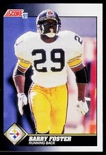 Barry Foster, 1991 Score, #484, Pittsburgh Steelers,