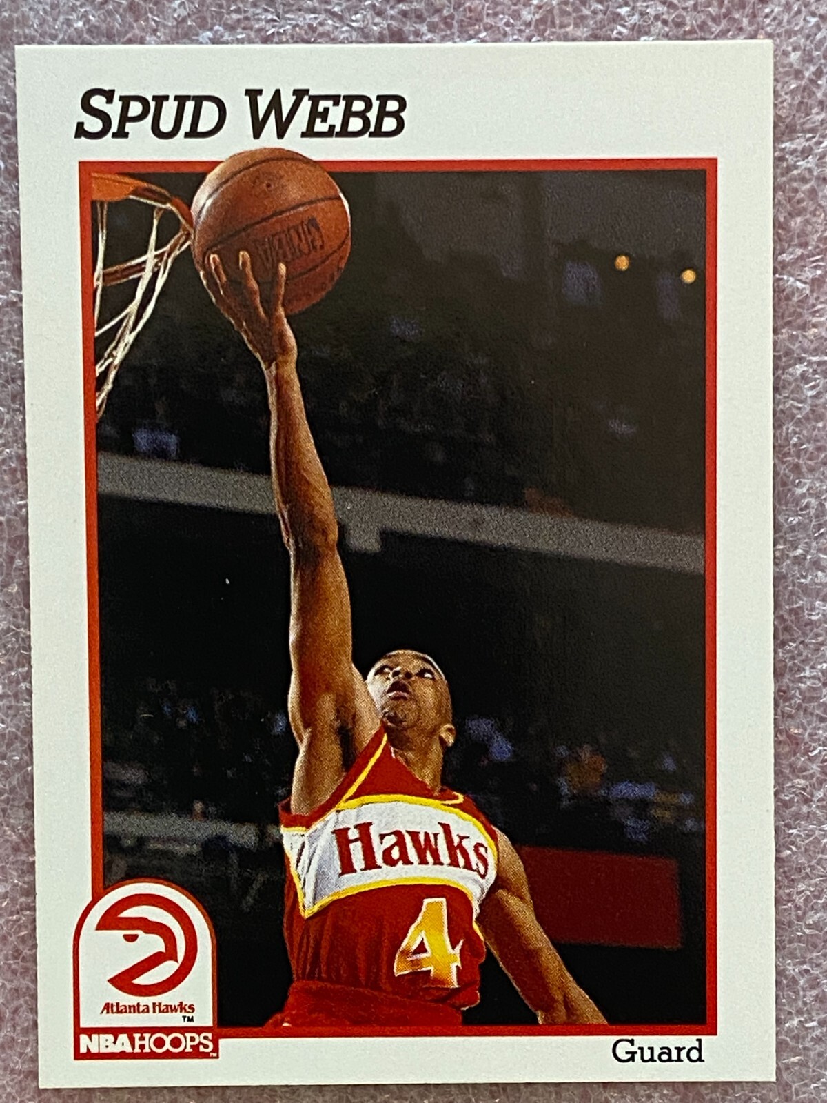1991 NBA Hoops #6 Anthony Spud Webb Atlanta Hawks