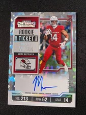 2023 Panini Contenders MICHAEL WILSON Cracked Ice Rookie Ticket Auto 01/23