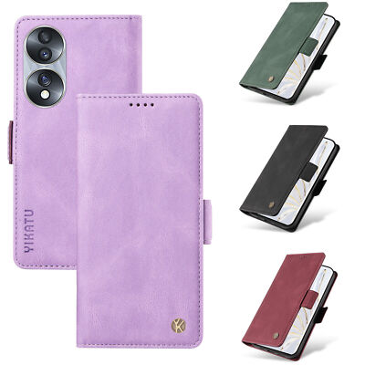Skin Leather Wallet Phone Case For Huawei Honor 100 90 X6A Magic 5 Lite Mate 60