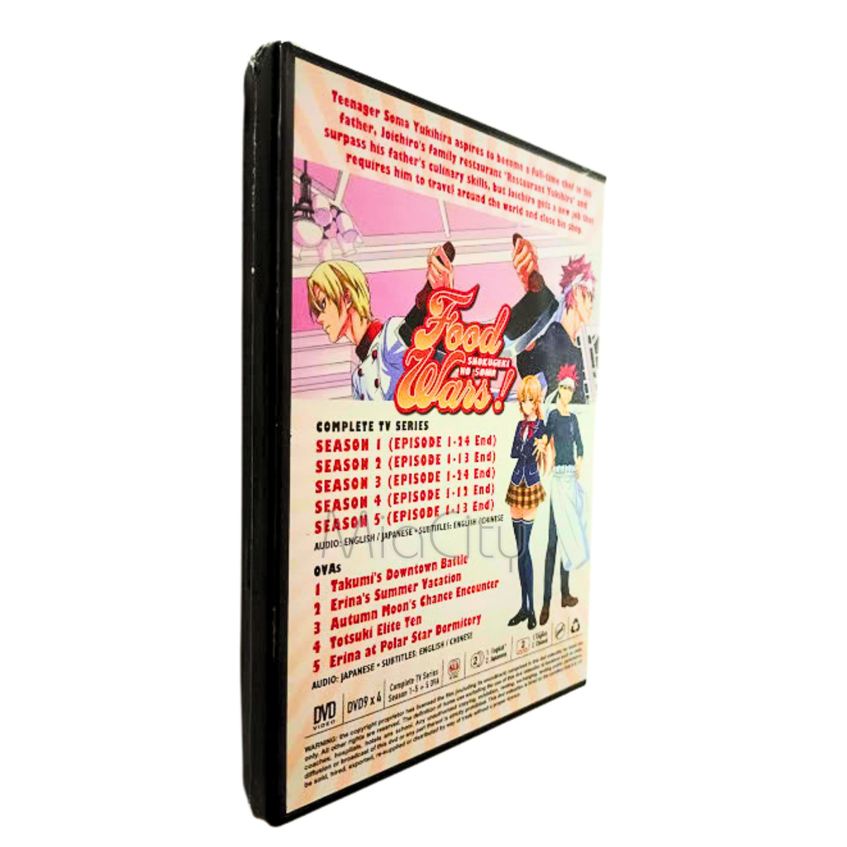 DVD Food Wars! Season 1-3 + PART 2 Shokugeki No Souma San No