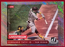 Fernando Tatis Jr. 2021 Donruss Baseball Livestream #LS4 Rapture Parallel