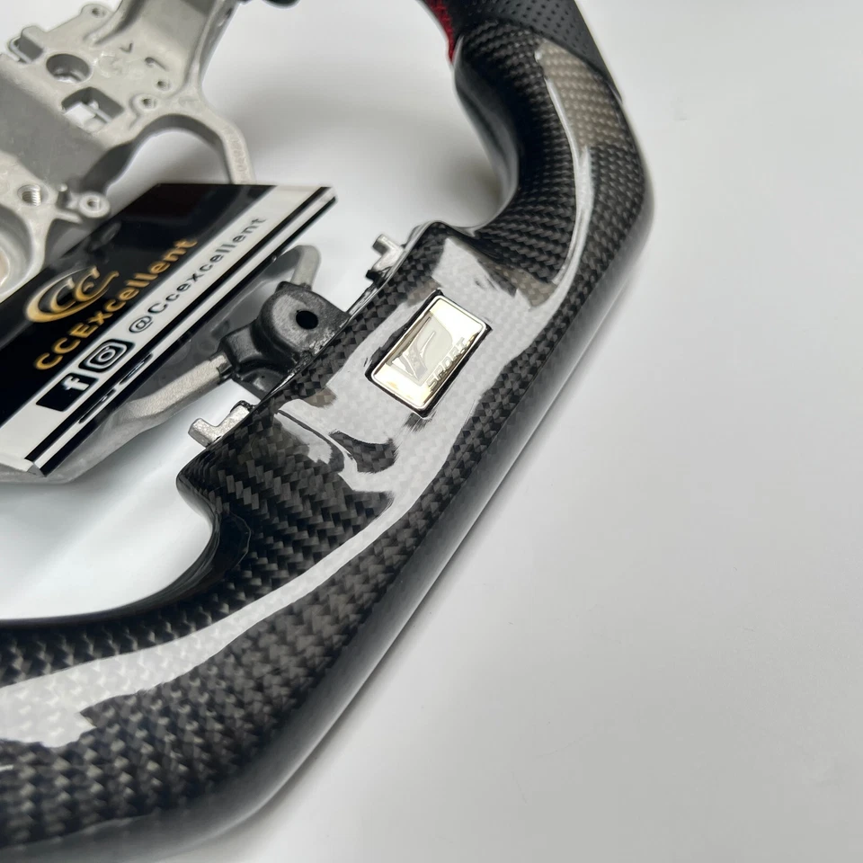 Volante de fibra de carbono real para Lexus ES300/ES350 2013-2016/GS350 2013-2015 Foto 2 de 4