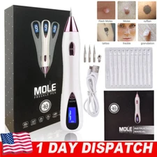 Laser Plasma Pen Mole Removal Machine LCD Skin Tags Wart Dark Spots Remover Pink