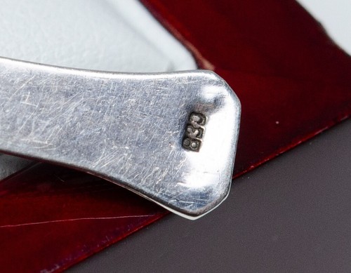 830 Silber - antiker Art Deco Kreuz-Anhänger - Akoya-Perle - Markasite - GROß - Bild 6 von 6