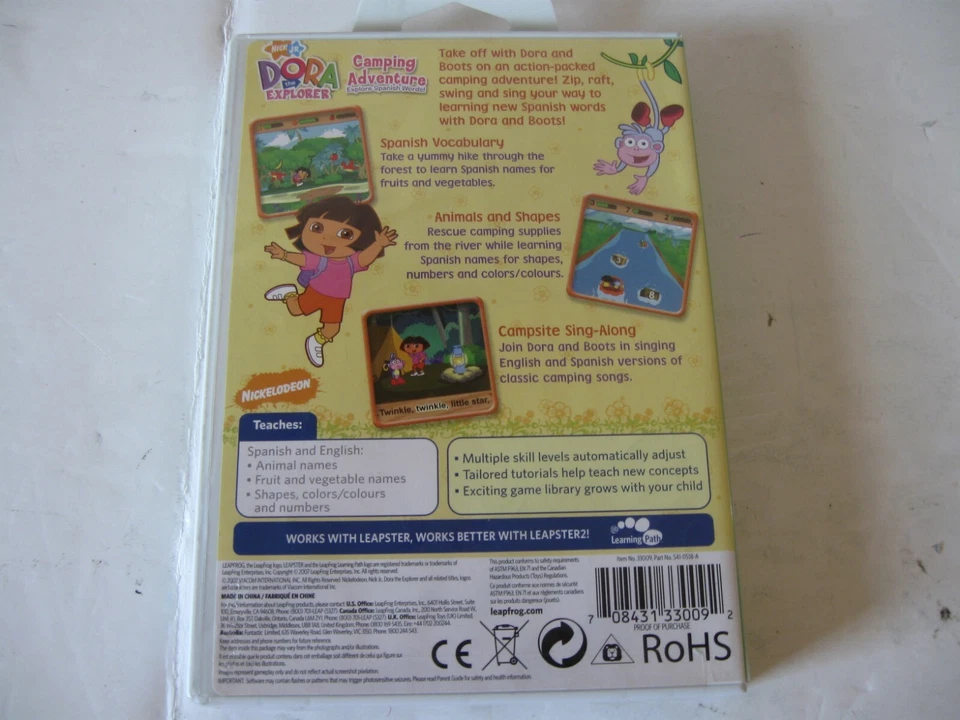 Leapster "Dora The Explorer Camping Adventure" Learning Games - Image 2 of 4