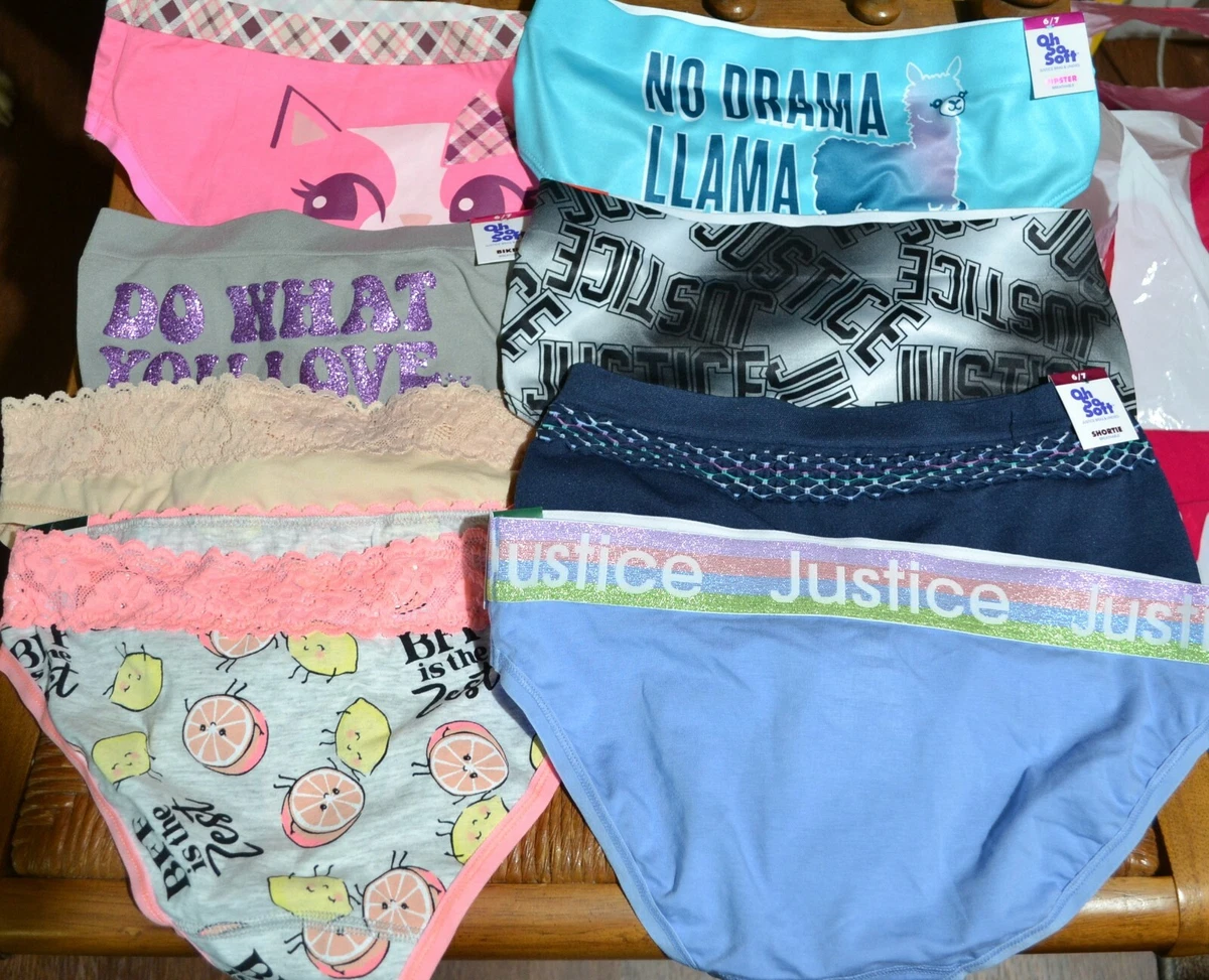 Justice Girls Variety Seamless Underwear Panty, 5-Count . Justice Clothes  nwt