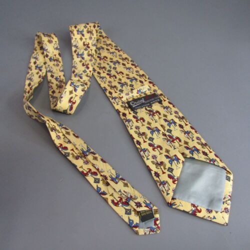 Orient Pure Silk Tie Horses Necktie Carousel Horse Carnival Festival - Picture 4 of 5