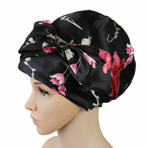 Curly Long Hair Night Sleep Cap Bonnet Satin Silk Head Wrap Turban Scarf Hats❤ - Picture 16 of 47