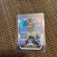 2023 BOWMAN CHROME NERWILIAN CEDENO /250 True Purple Refractor