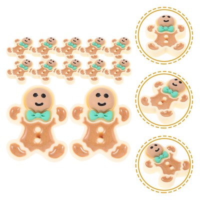 40pcs Gefälschte Gingerbread Cookies Lebkuchen Mann Weihnachten Tisch Streuen