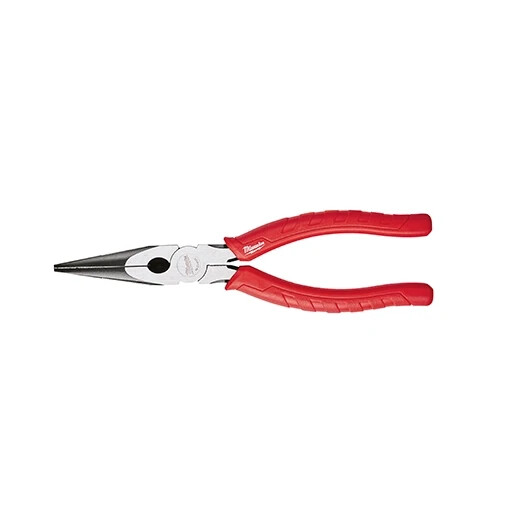 48-22-6101 8" Long Reach Needle Nose Pliers w/ Wire Cutter & Reamer Milwaukee