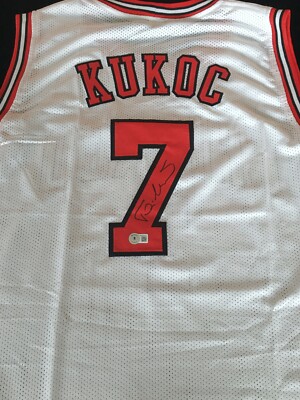 Maillot De Basket Blanc Toni Kukoc Chicago Bulls Dédicacé - Beckett COA