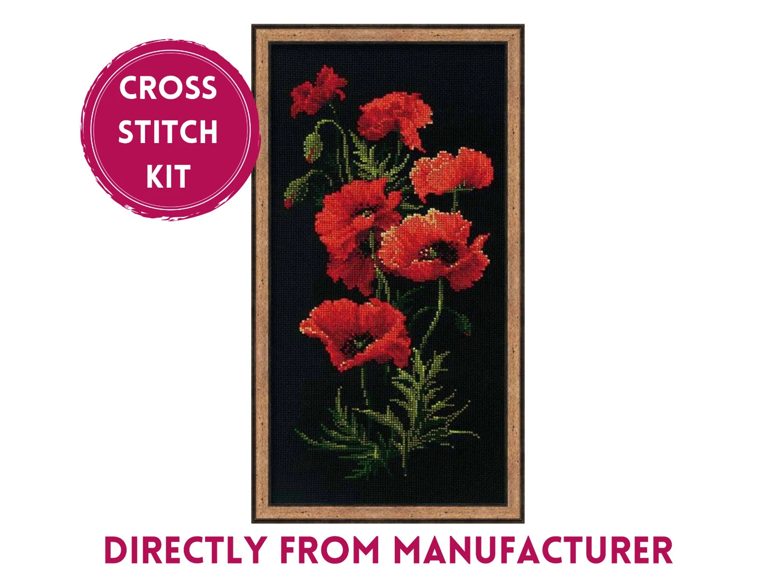 Kit 1057 Poppies- Beautiful Red Blooming Flowers