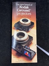 1981 KODAK CAROUSEL PROJECTORS FOLDOUT SALES BROCHURE