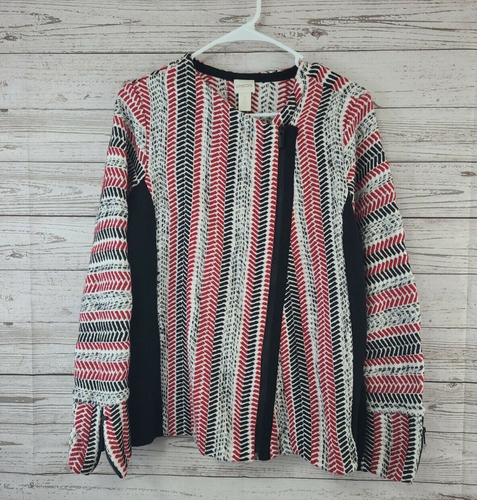 Maglione Chico's taglia 2 manica lunga cerniera intera giacca accento laterale ottime condizioni - Foto 11 di 12