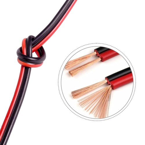 12 GA Stärke 100 Fuß CCA Kupfer plattiert Aluminium rot schwarz 2 Leiter Reißverschluss Kabel - Bild 2 von 4