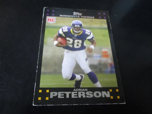 ADRIAN PETERSON    (minnesota vikings)   2007 topps  ROOKIE CARD  #301 Excellent