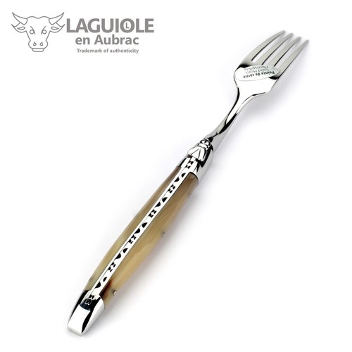 Laguiole en Aubrac - Cuatro horquillas punta de cuerno adecuada para cuchillos de carne cuchillos de mesa - Imagen 4 de 5