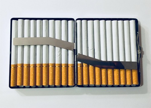 DEVIL'S WEED MARIHUANA CARTEL DE PELÍCULA VINTAGE ANUNCIO BILLETERA IDENTIFICACIÓN DE CIGARRILLO ESTUCHE IPOD - Imagen 3 de 5