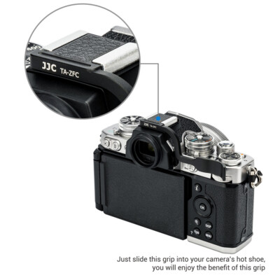 cover shot フィン Hot Shoe Thumb Grip Aluminum Alloy Camera Thumb Grip For Nikon ZF