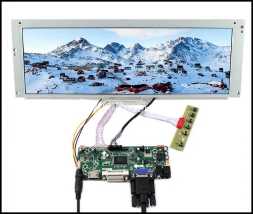14.9 Inch LTA149B780F LCD Display 1280*390 Screen with VGA+DVI+HDMI Board