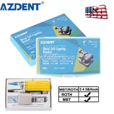 AZDENT Dental Orthodontic MIM Self Ligating Bracket Brace /Glue Bonding Adhesive