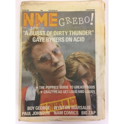 NEW MUSICAL EXPRESS NME MAGAZINE 25 JULY 1987 npbox64 BOY GEORGE LS