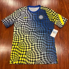 2021-22 Men’s Nike Chelsea Soccer Pre Match Training Jersey Medium M