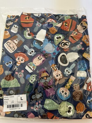 Disney Pixar Fest Passholder AP Hawaiian Aloha Camp Shirt Large | eBay