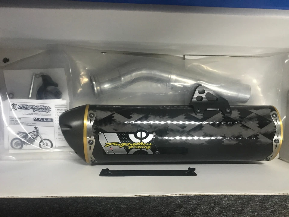 TWO BROTHERS CARBON FIBRE Slip On Exhaust Fit HONDA CRF250R 2006 2007 2008 2009 - Image 3 of 4