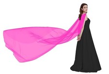 Shoulder Cape Veil Tulle Church Bridal Cape Veil Chapel Wedding Veil B018 Fuc...