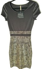 NEW Women’s Small Holiday Dress  Black Gold Metallic NWT