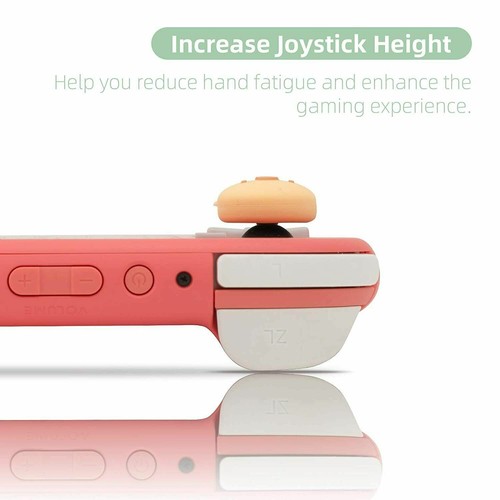 GeekShare 4 PIEZAS Tapas de agarre para pulgar de cerdo y pollo para Nintendo Switch y Lite y OLED - Imagen 7 de 7