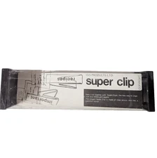 Vintage 1980’s Desktop 7" Lucite Giant Clear Acrylic Paper Clip Important Holder