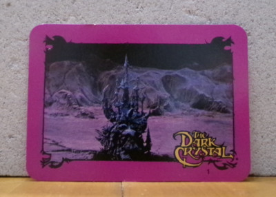 THE DARK CRYSTAL MOVIE TRADING CARD 1. THE CASTLE OF THE DARK CRYSTAL
