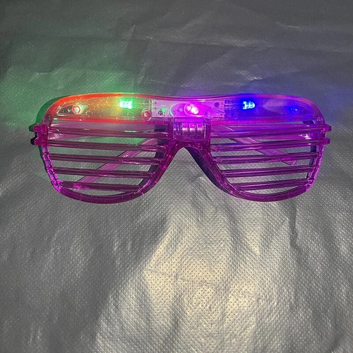 LOT Neon Glasses Light Up Party Glasses Glow in the Dark For Kids Adults Party - Picture 12 of 44