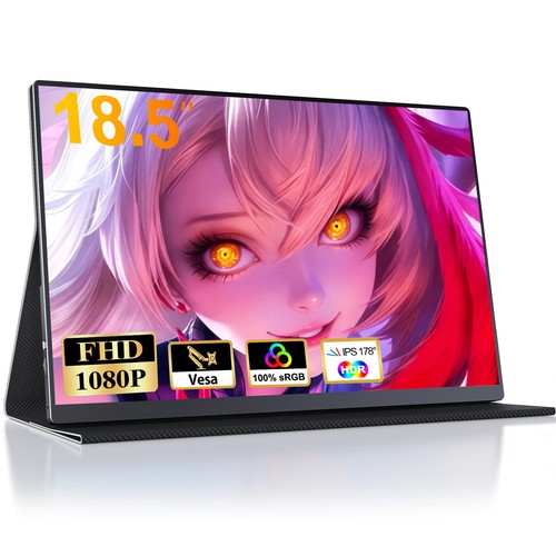 18.5" 100Hz Portable Monitor 1920*1080 Freesync Gaming Monitor For Switch Xbox - Picture 1 of 7