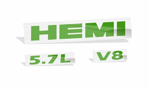 2009-2018 Ram HEMI 5.7L V8 Engine Cover Overlay Decal Stickers - Picture 47 of 76