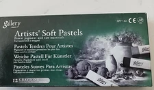 Mungyo Gallery Artists'  Soft Pastels 12 Box Graytone Paints