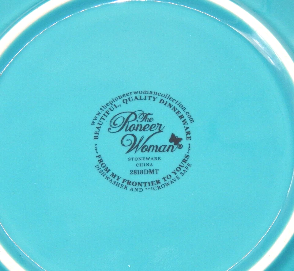 Juego de platos de cena vintage (4) The Pioneer Woman grandes de 10,5" florales de granja Foto 2 de 3