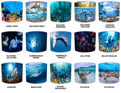 Unter dem Meer Lampenschirme Sea Life Tapete Unter dem Meer Wandbilder & Bettdecken.
