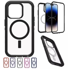 Defender Magsafe Case For iPhone 16 15 14 Plus Pro Max Shockproof Cover Magnetic