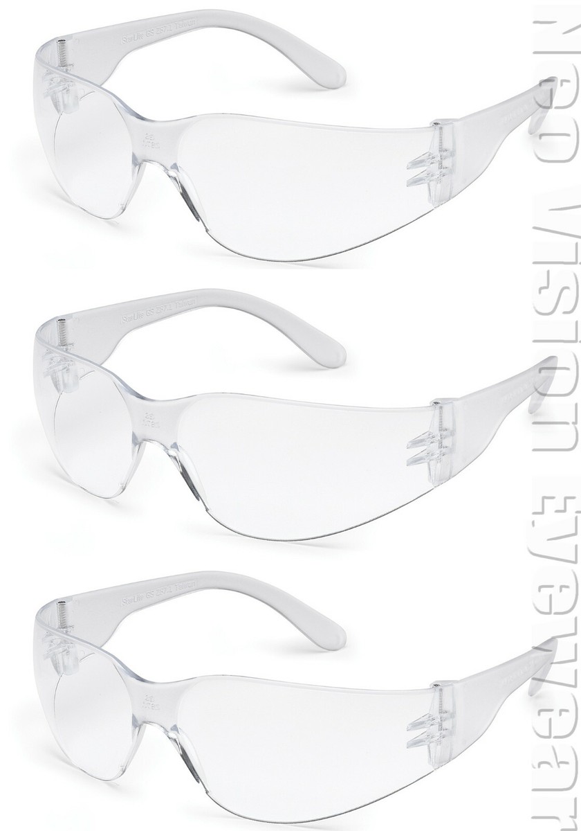 Occhiali Z87 CSA Z94.4 Occhiali Di Sicurezza Gateway Starlite - Confezione Da 3, Lenti Marroni Specchiate, Certificati Z87 Occhiali Senza Montatura