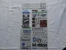 Happy New Year Countdown Snow Cheers Scrapbooking Set 