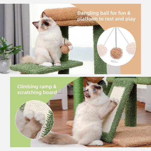 PAWZ Road Cat Tree Scratching Post Scratcher Tower Condo House Bed Furniture Bed - Picture 53 of 117