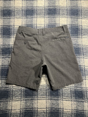 Volcom V Monty Stretch Chino Short Boys 29 Charcoal Black Skateboard Surfing - Picture 3 of 6