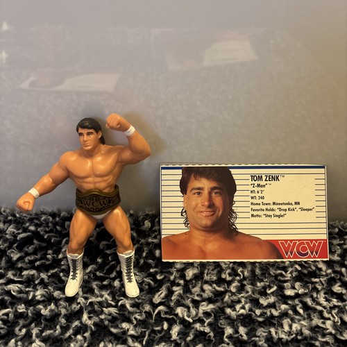 Tom Zenk Wrestling Action Figure WCW Galoob Vintag...